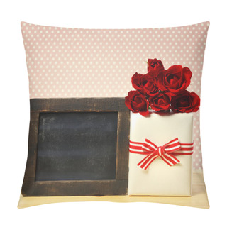 Personality  Gift Box With Blank Chalkboard Pillow Covers