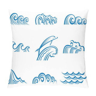 Personality  Set Of Waves Pillow Covers