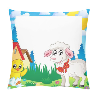 Personality  Frame With Easter Theme 4 Pillow Covers
