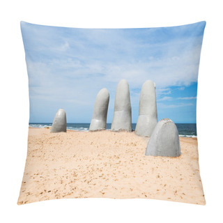Personality  Hand Sculpture, Punta Del Este Uruguay Pillow Covers