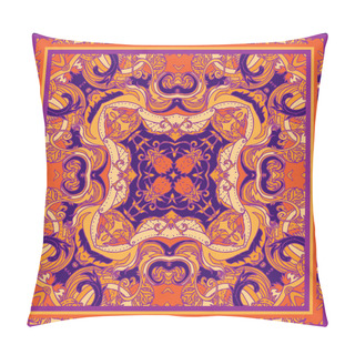 Personality  Floral Paisley Ornate Seamless Pattern Pillow Covers