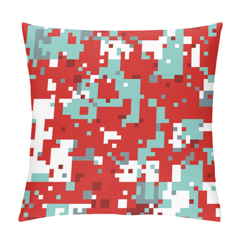 Personality  Christmas Pixel Pattern pillow covers