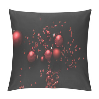 Personality  Christmas Balls And Confetti  Pillow Covers