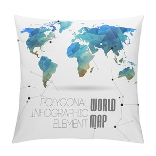 Personality  World Map And Information Graphics Pillow Covers