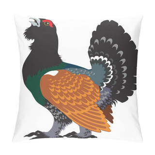 Personality  Capercaillie Wood Grouse Pillow Covers