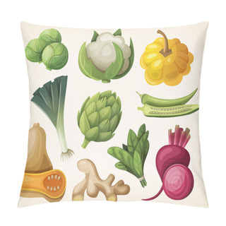 Personality  Set Of Exotic Vegetables Pillow Covers