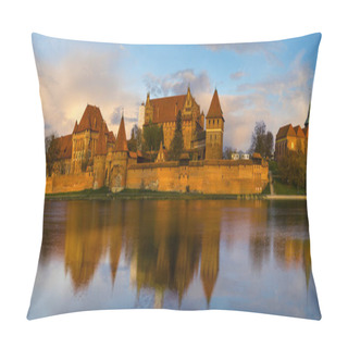 Personality  Teutonic Castle In Malbork (Marienburg) In Pomerania (Poland) Pillow Covers