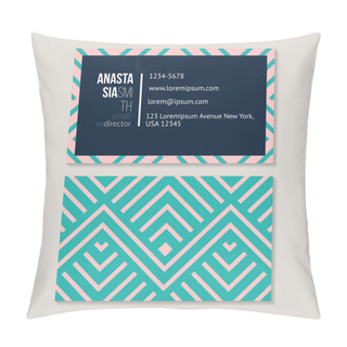 Personality   Business Card Template Pillow Covers
