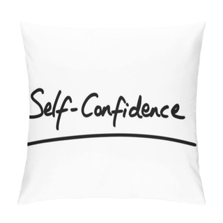 Personality  Self-Confidence Handwritten On A White Background. Pillow Covers