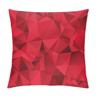 Personality  Red Triangle Abstract Background Pillow Covers