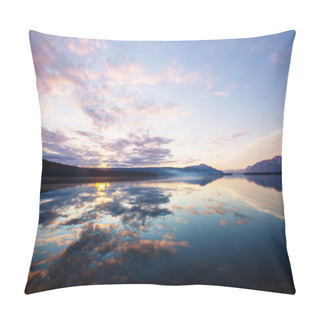 Personality  Serenity Lake In Tundra In Alaska Pillow Covers