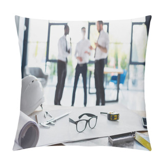 Personality  Architecture Supplies On Workplace Pillow Covers