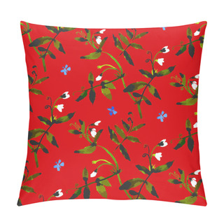 Personality  Vector Watercolor Floral Pattern Pillow Covers