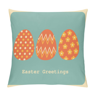 Personality  Easter Greeting Card Design Pillow Covers