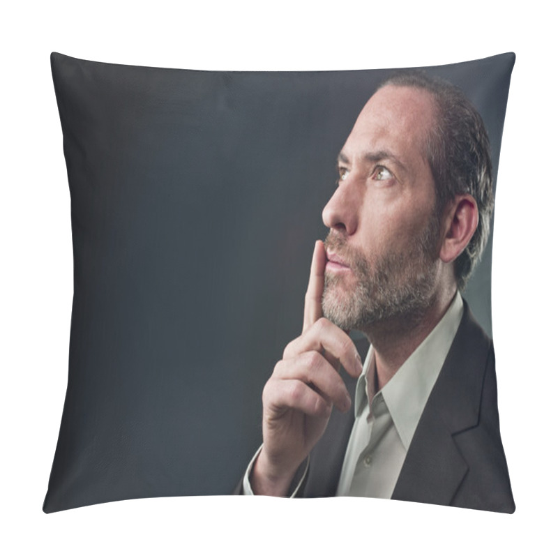 Personality  Thoughtful Businessman Pillow Covers