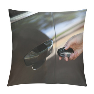 Personality  Hand Presses On Remote Control Car Alarm Systems Pillow Covers