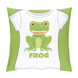 Personality  Frog T-shirt Pillow Covers