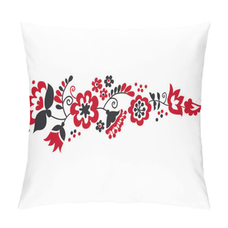 Personality  Traditional European Ukrainian Ornament. Rustic Floral Compositi Pillow Covers