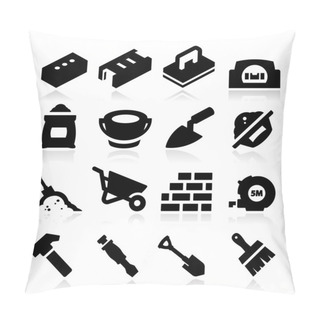 Personality  Bricklayer Icons Pillow Covers