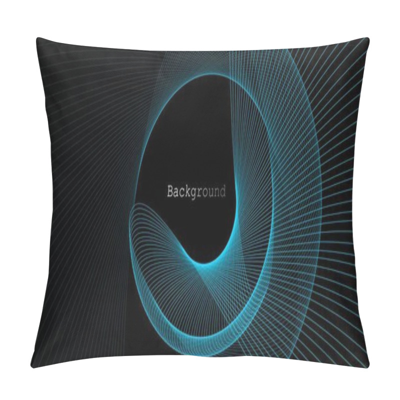 Personality  Abstract Background. Space Background With Linear Swirl. Pillow Covers