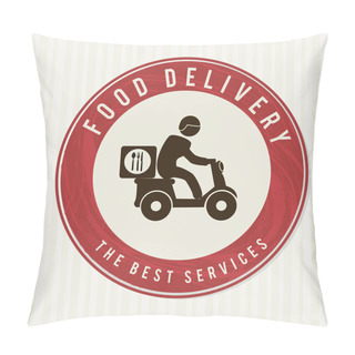 Personality  Food Delivery Pillow Covers
