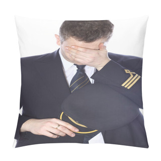 Personality  Sad And Embarrassed Pilot Pillow Covers