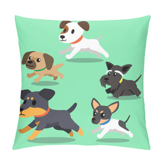 Personality  Cartoon Dogs Running Pillow Covers