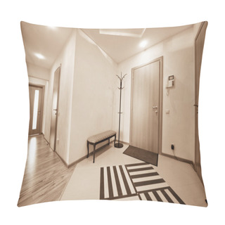 Personality  Beautiful Corridor With A Door In A Modern Apartment Pillow Covers
