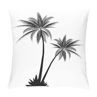 Personality  Palm Tree Palm Summer Icon Pillow Covers
