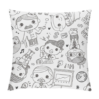 Personality  Seamless Business Pattern Pillow Covers