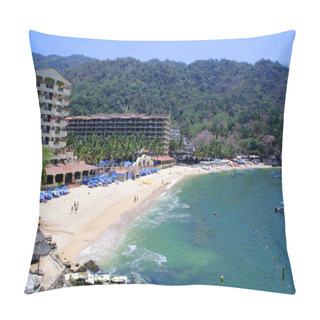 Personality  Beautiful Beach In Mexico With The Ocean Pillow Covers