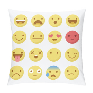 Personality  Avatar, Emoji.Smile Pillow Covers