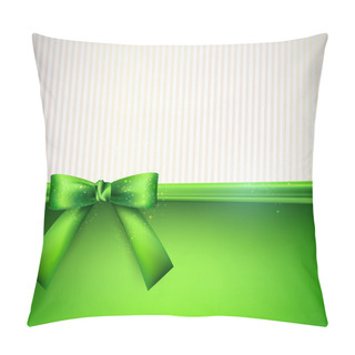 Personality  Background With Green Bow Pillow Covers