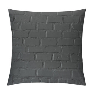 Personality  Black Brick Wall Background Pillow Covers