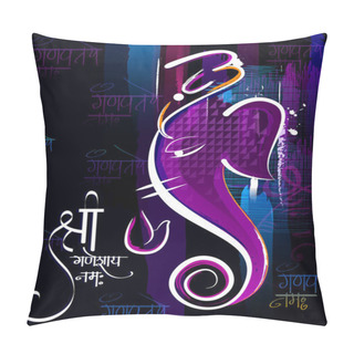 Personality  Happy Ganesh Chaturthi Festival Celebration Of India Pillow Covers