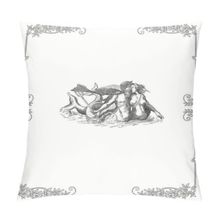 Personality  Neptune Illustration Pillow Covers