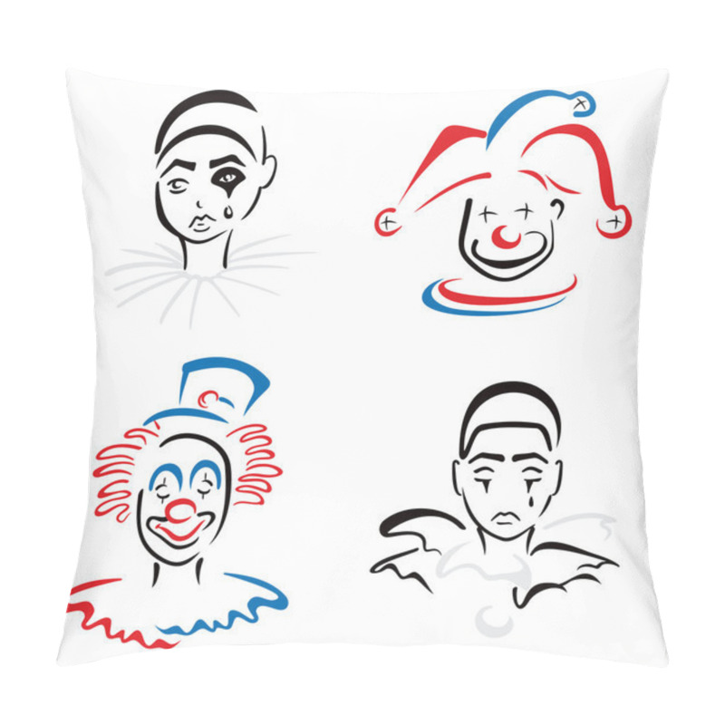 Personality  Circus artists pillow covers