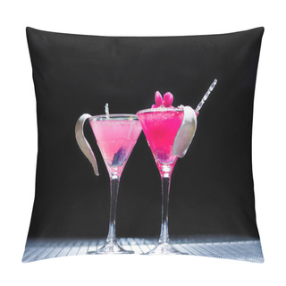 Personality  Cocktail With Caviar And Flower Petals Pillow Covers