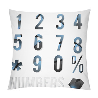 Personality  Vector Numbers Vector Illustration Pillow Covers