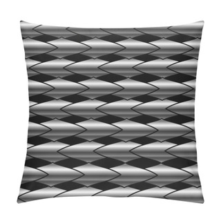 Personality  Stainless Steel Bars Background Pillow Covers