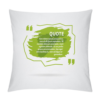 Personality  Quote Blank Templates. Watercolor, Ink, Splash Quote Bubble. Empty Template. Abstract Business Card Template, Paper Sheet, Information, Text. Print Design. Quote Form. Template Vector Pillow Covers