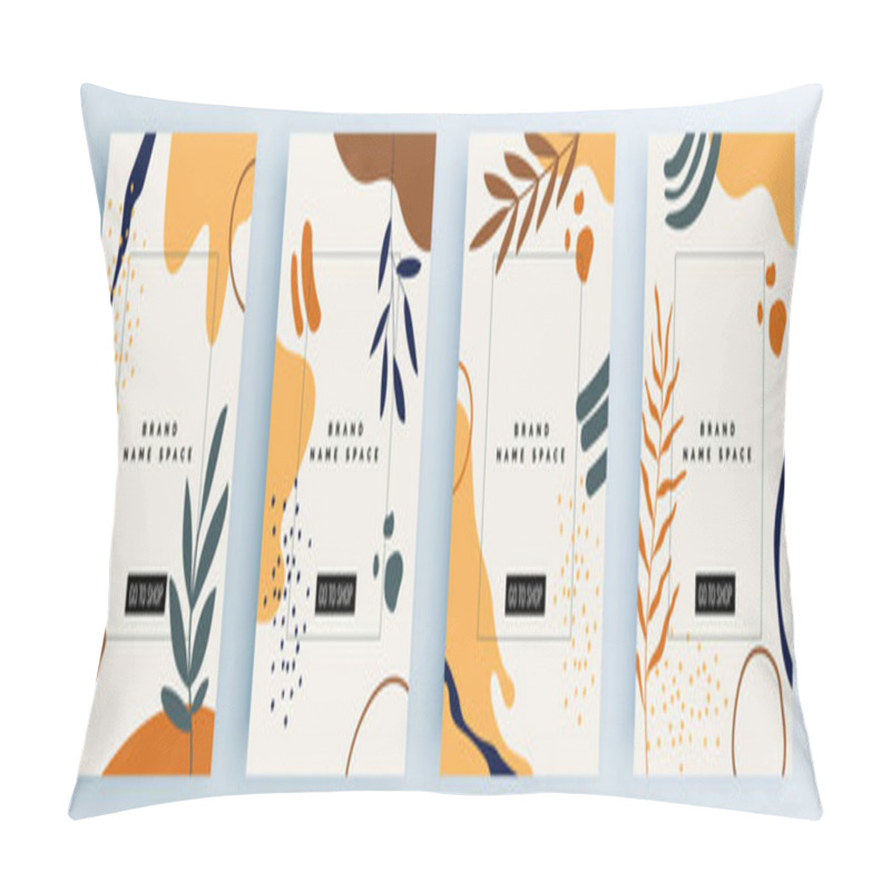 Personality  Minimal Geometric Pattern Posters. Vector Modern Abstract Background Pillow Covers