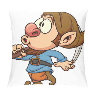 Personality  Whistling Dwarf. Pillow Covers