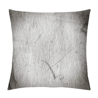 Personality  Scratched Dirty Dusty Copper Plate Texture, Black And White Image. Pillow Covers
