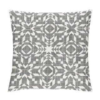 Personality  Seamless Kilim Swatch Design On Linen Texture Pillow Covers