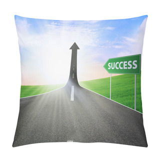 Personality  The Road To Success Pillow Covers