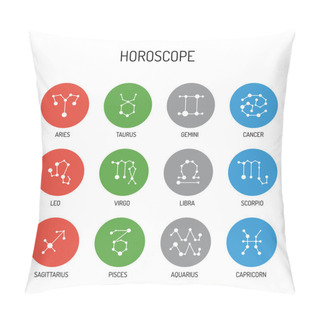 Personality  Constellation Star Zodiac Pillow Covers
