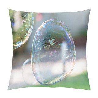 Personality  Soap Bubbles On  Background Pillow Covers