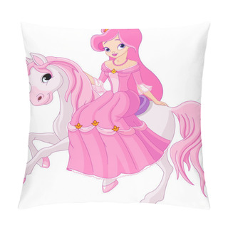Personality  Princess Riding Horse Pillow Covers