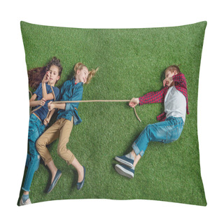 Personality  Children Playing Tug Of War  Pillow Covers